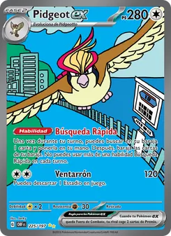 Pidgeot ex (Llamas Obsidianas #225/197)