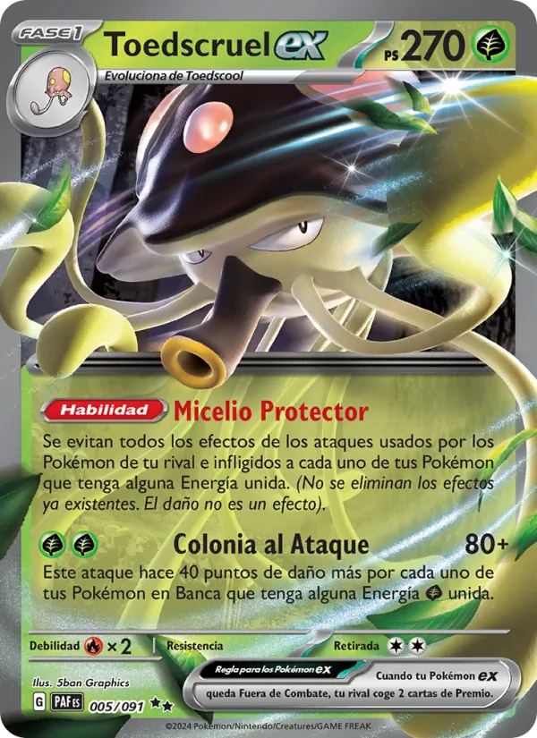 Toedscruel ex (Destinos de Paldea #005/91)