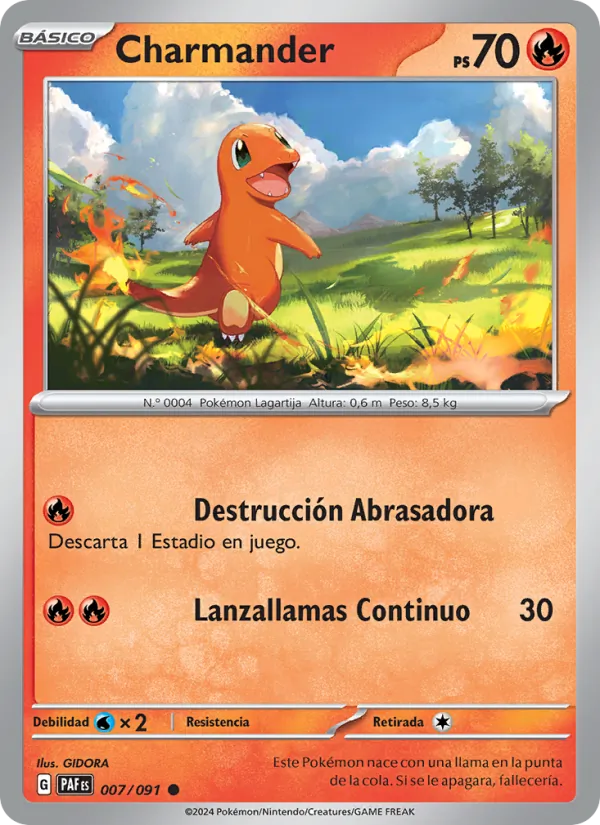 Charmander (Destinos de Paldea #007/91)