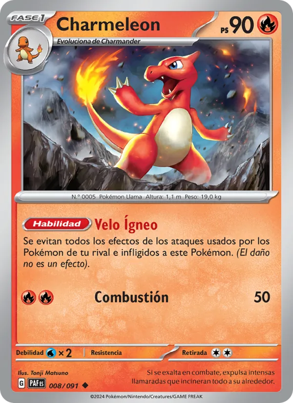 Charmeleon (Destinos de Paldea #008/91)