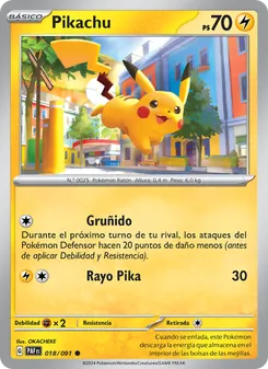 Pikachu (Destinos de Paldea #018/91)