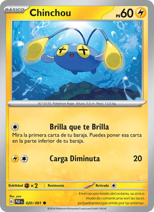 Chinchou (Destinos de Paldea #020/91)