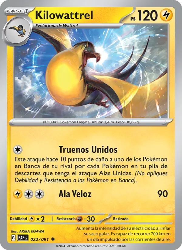 Kilowattrel (Destinos de Paldea #022/91)