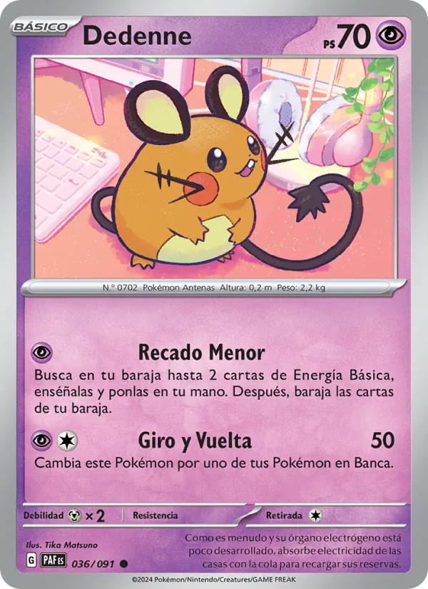 Dedenne (Destinos de Paldea #036/91)
