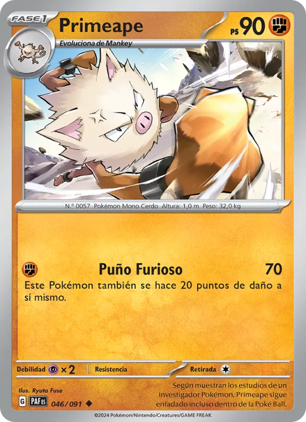 Primeape (Destinos de Paldea #046/91)