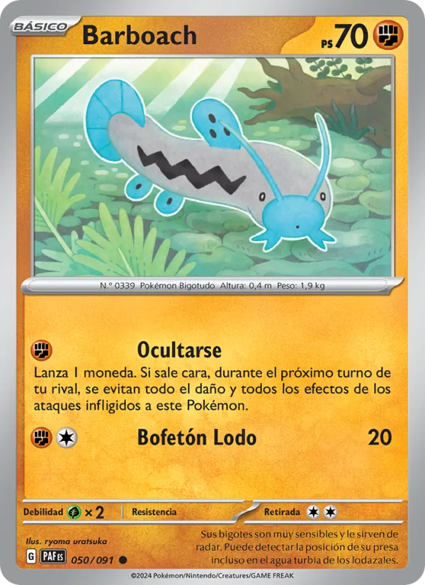 Barboach (Paldean Fates #050/91)