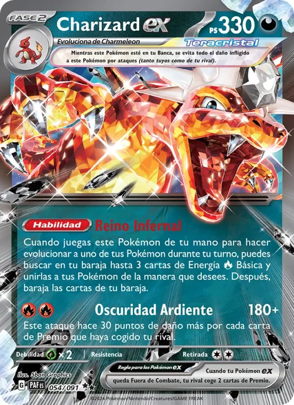 Charizard ex (Destinos de Paldea #054/91)