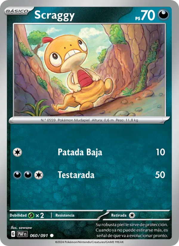 Scraggy (Destinos de Paldea #060/91)