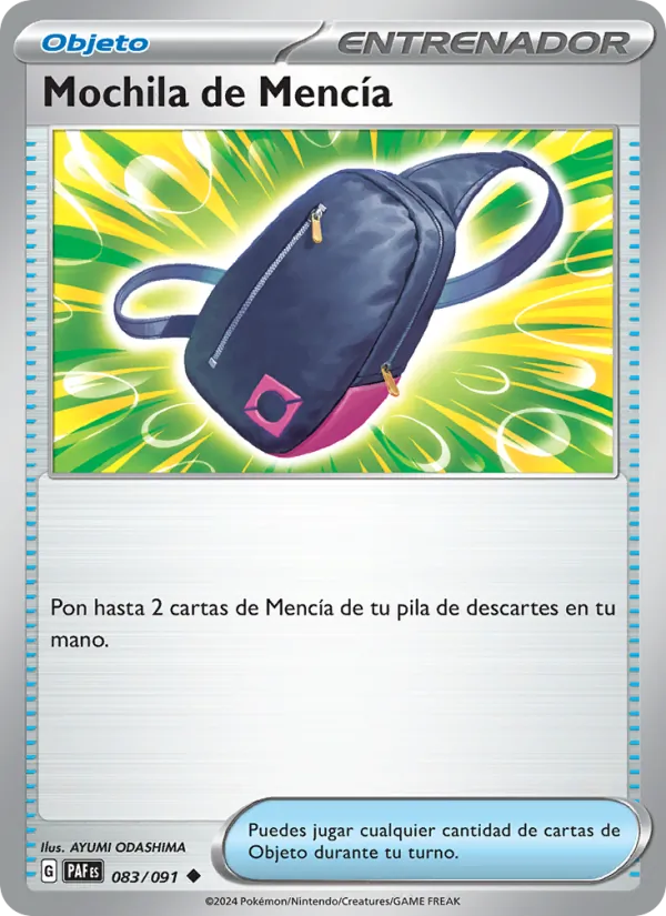Mochila de Mencía (Destinos de Paldea #083/91)