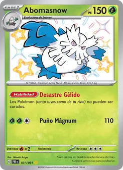 Abomasnow (Destinos de Paldea #101/91)