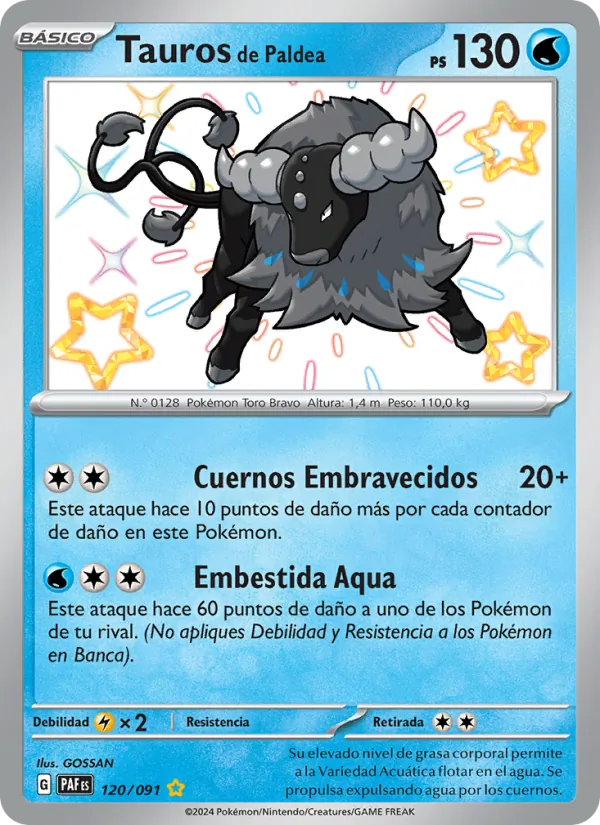 Tauros de Paldea (Destinos de Paldea #120/91)