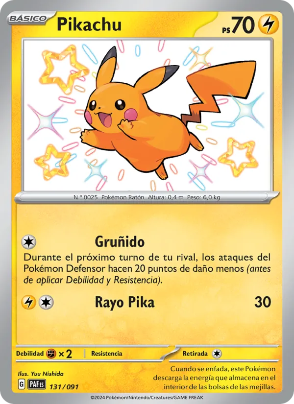 Pikachu (Destinos de Paldea #131/91)