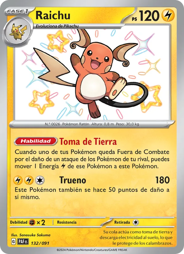 Raichu (Destinos de Paldea #132/91)