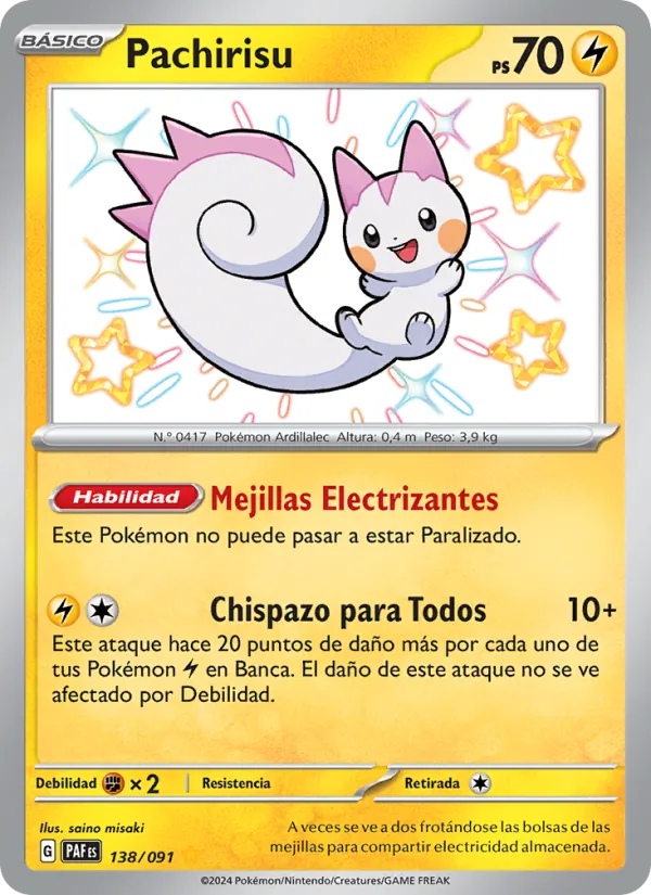 Pachirisu (Destinos de Paldea #138/91)