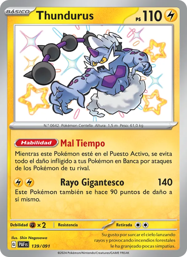Thundurus (Destinos de Paldea #139/91)