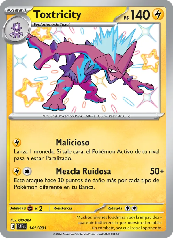 Toxtricity (Destinos de Paldea #141/91)