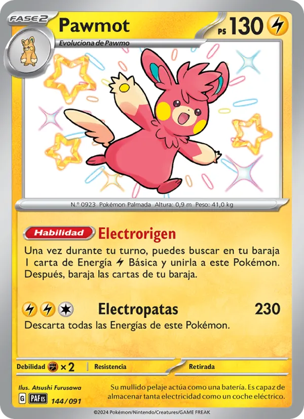Pawmot (Paldean Fates #144/91)