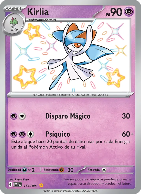 Kirlia (Destinos de Paldea #154/91)