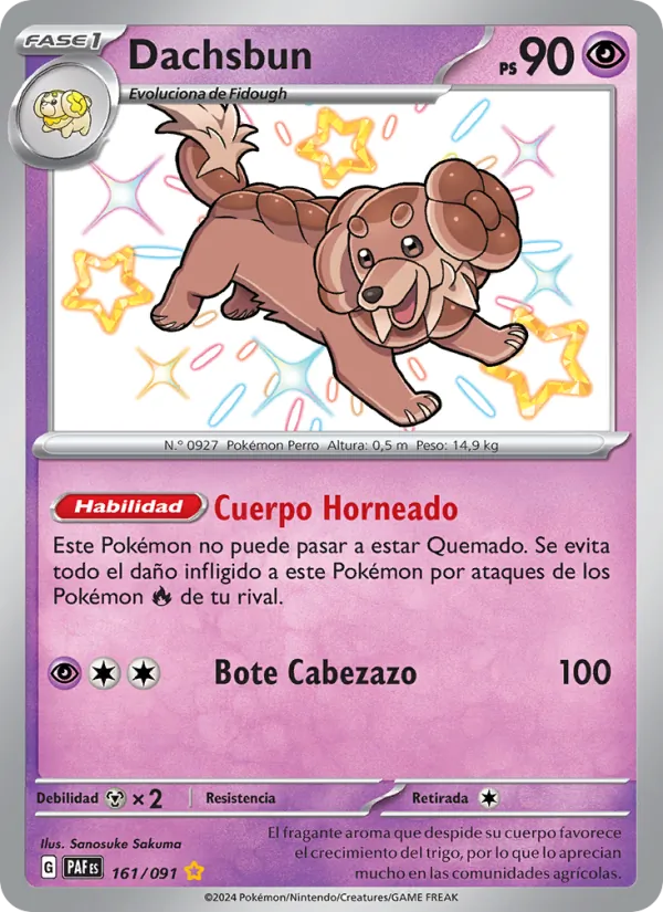 Dachsbun (Paldean Fates #161/91)