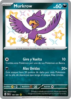 Murkrow (Destinos de Paldea #181/91)