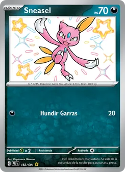 Sneasel (Destinos de Paldea #182/91)