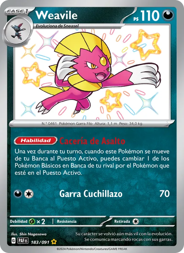 Weavile (Destinos de Paldea #183/91)