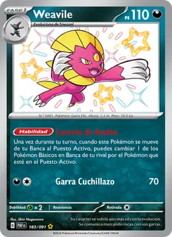 Weavile (Destinos de Paldea #183/91)