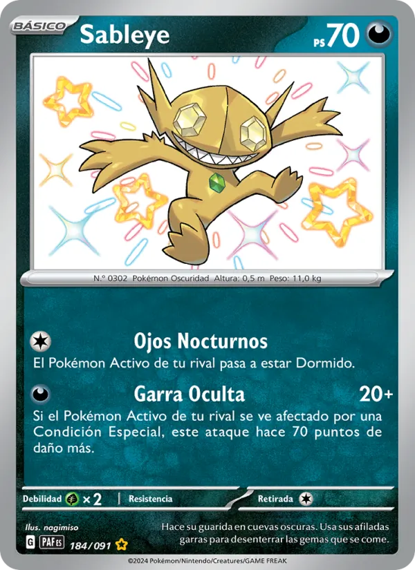 Sableye (Destinos de Paldea #184/91)