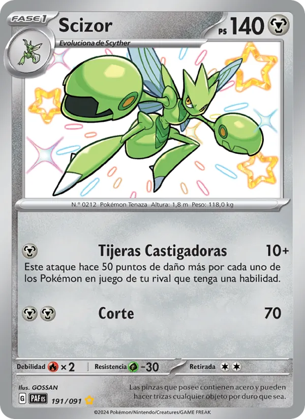 Scizor (Destinos de Paldea #191/91)