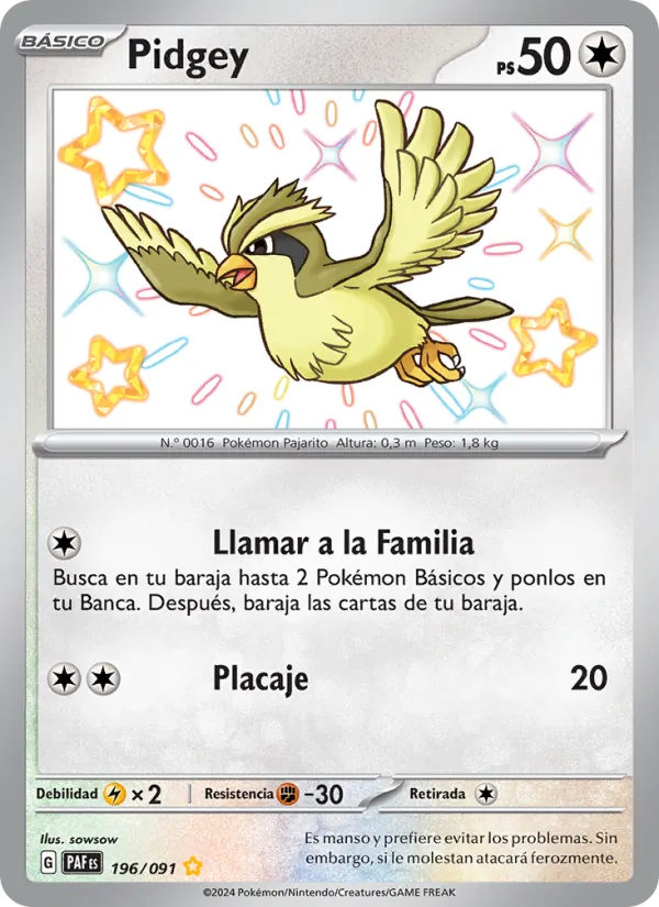 Pidgey (Destinos de Paldea #196/91)