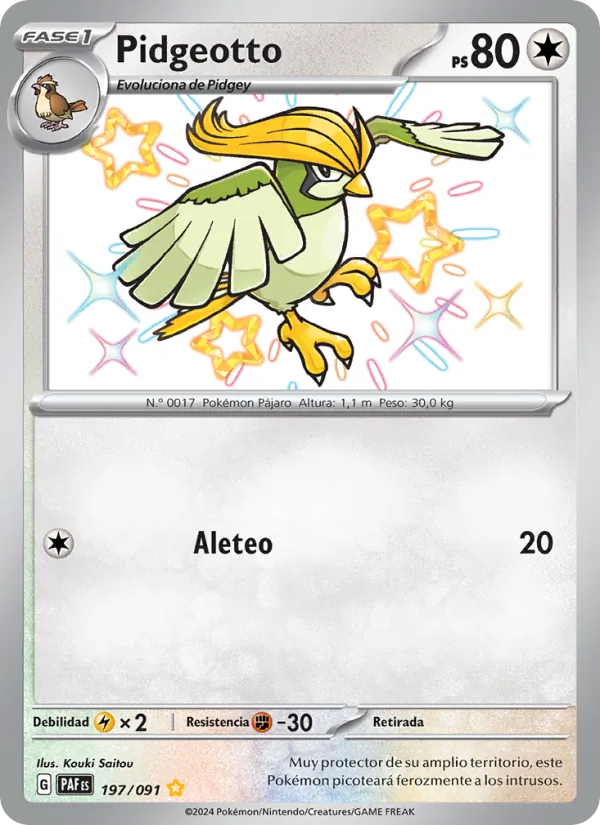 Pidgeotto (Paldean Fates #197/91)