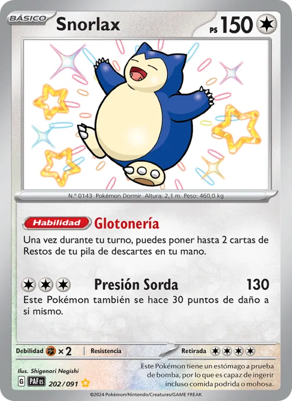 Snorlax (Destinos de Paldea #202/91)