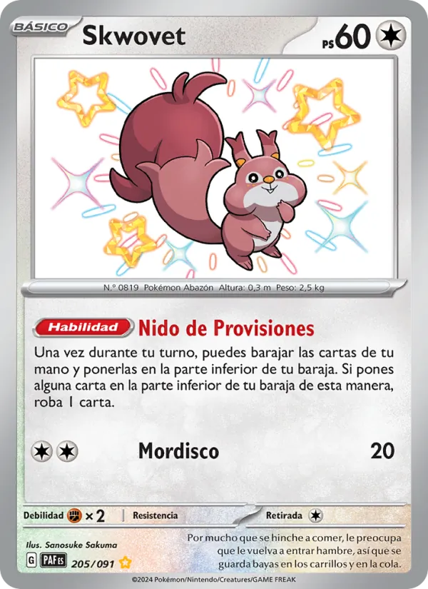 Skwovet (Paldean Fates #205/91)