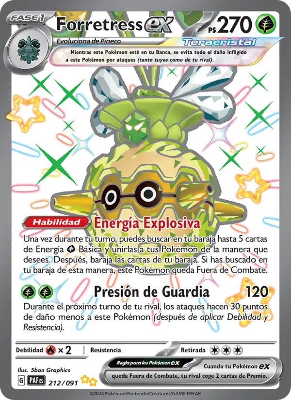 Forretress ex (Destinos de Paldea #212/91)