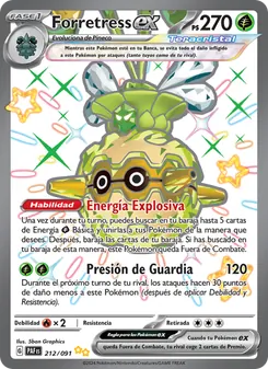 Forretress ex (Destinos de Paldea #212/91)