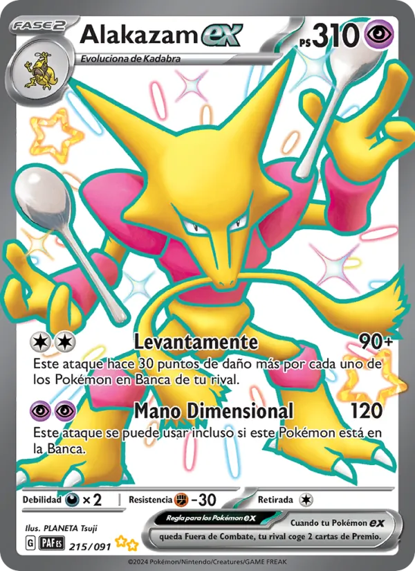 Alakazam ex (Destinos de Paldea #215/91)