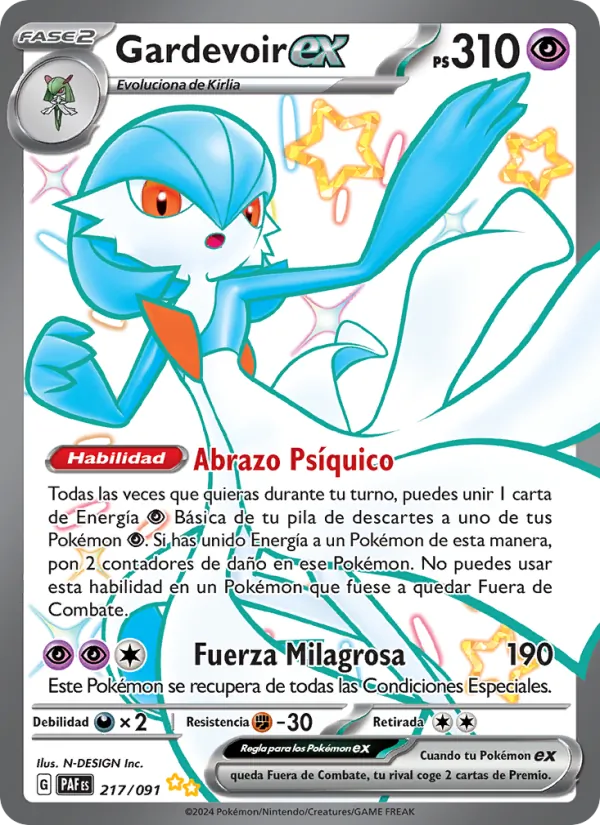 Gardevoir ex (Paldean Fates #217/91)