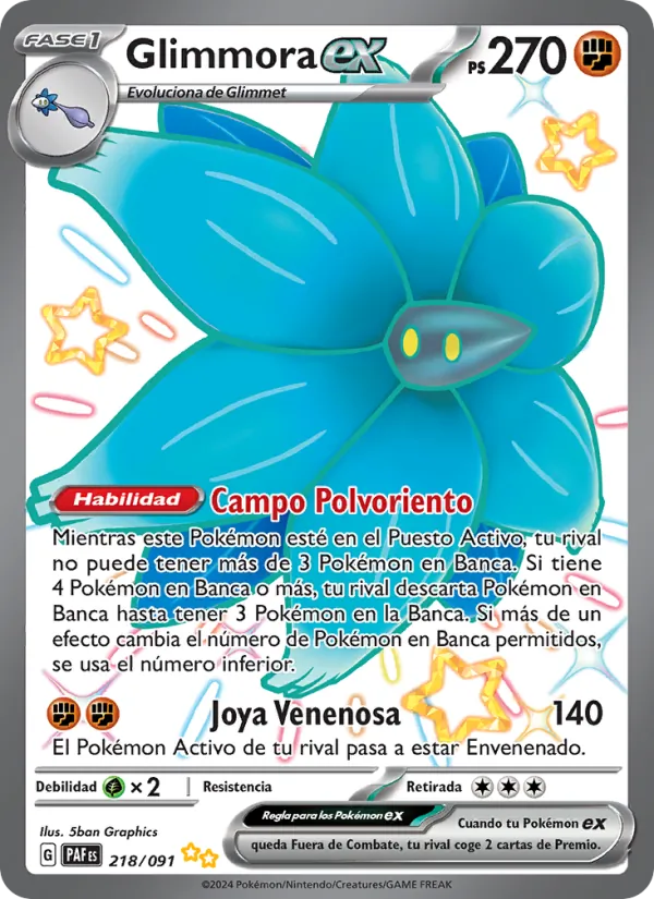 Glimmora ex (Destinos de Paldea #218/91)