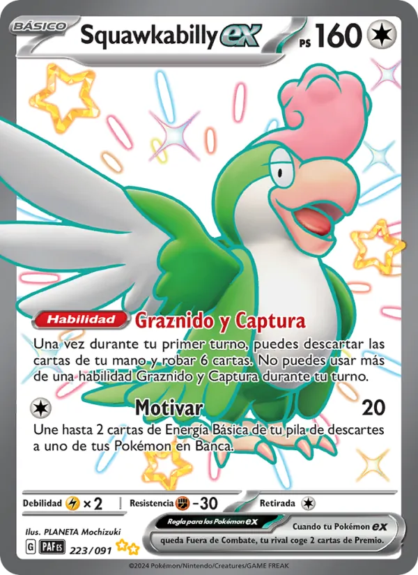 Squawkabilly ex (Destinos de Paldea #223/91)