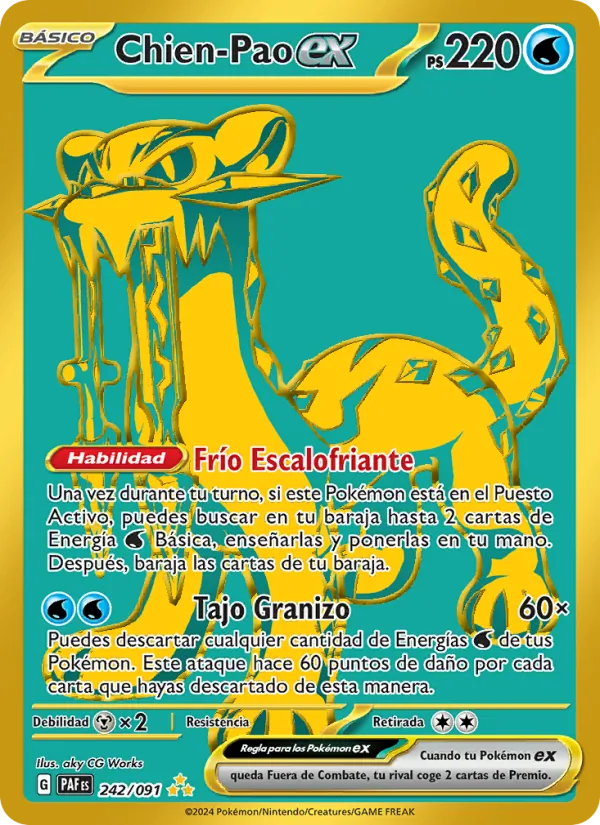 Chien-Pao ex (Destinos de Paldea #242/91)