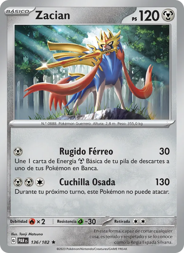 Zacian (Paradox Rift #136/182)