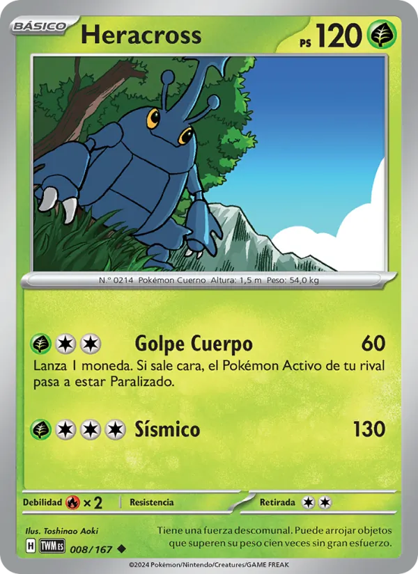 Heracross (Mascarada Crepuscular #008/167)