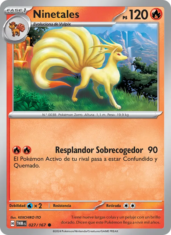 Ninetales (Mascarada Crepuscular #027/167)