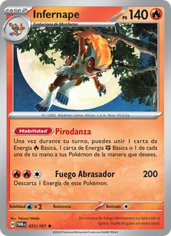 Infernape (Mascarada Crepuscular #033/167)