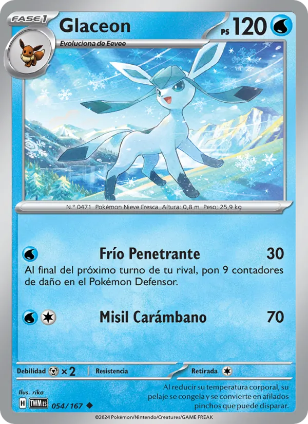 Glaceon (Mascarada Crepuscular #054/167)