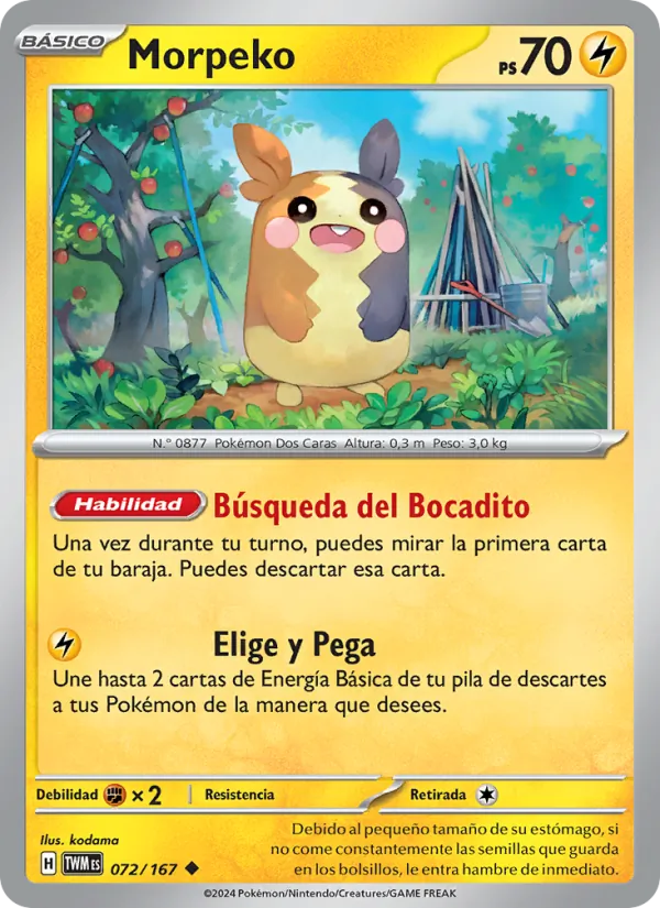 Morpeko (Mascarada Crepuscular #072/167)