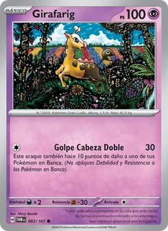 Girafarig (Mascarada Crepuscular #083/167)