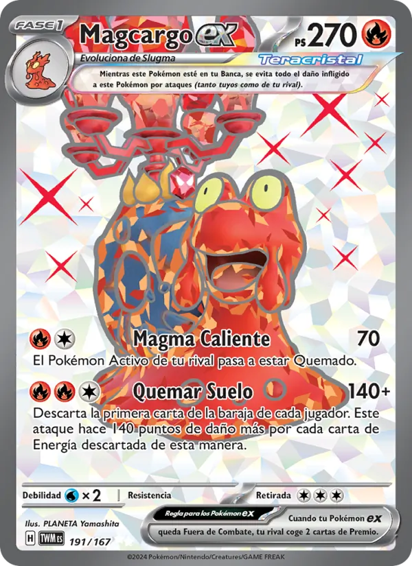 Magcargo ex (Twilight Masquerade #191/167)