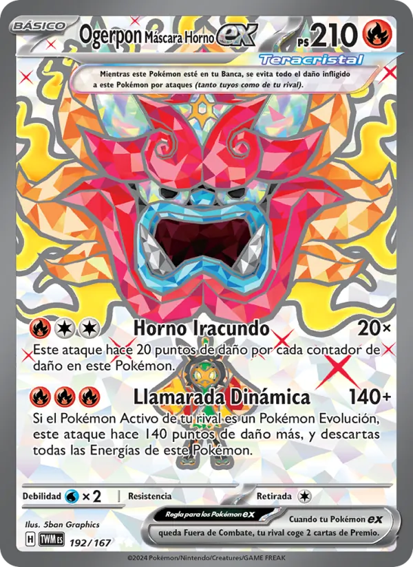 Ogerpon Máscara Horno ex (Twilight Masquerade #192/167)