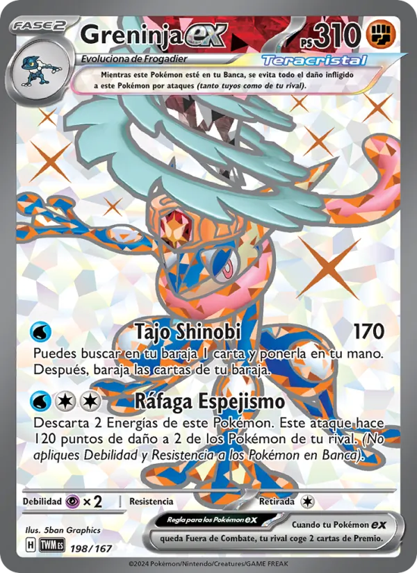 Greninja ex (Mascarada Crepuscular #198/167)